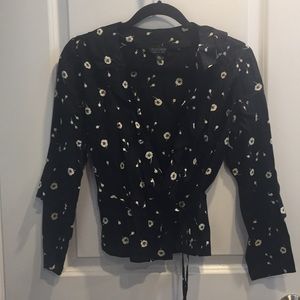 TOPSHOP dainty floral blouse